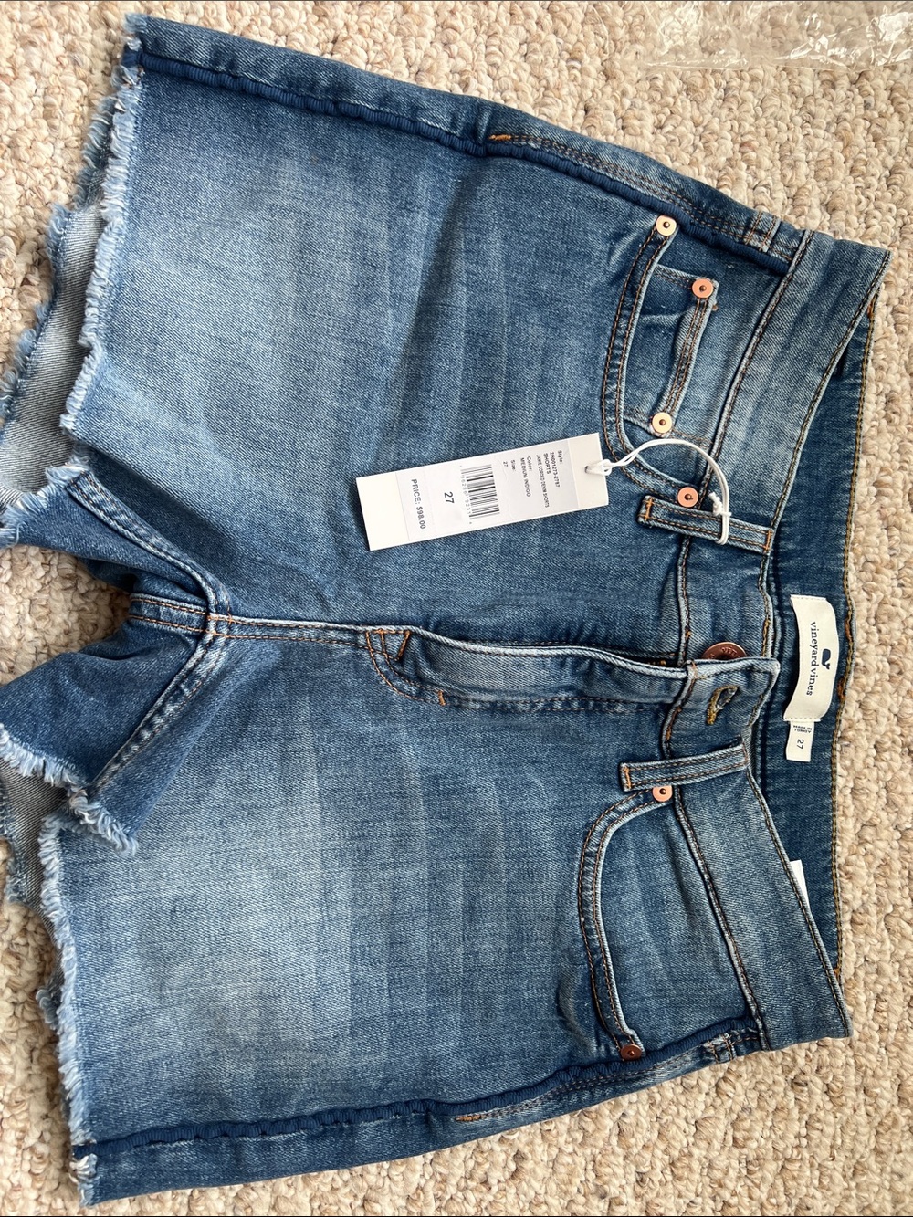 Vineyard Vines Medium Blue Denim Cutoff Shorts